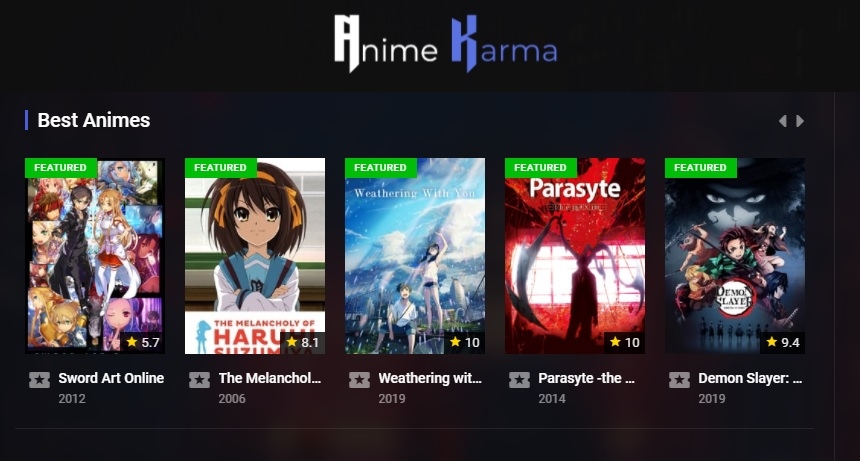 AnimeKarma - Migliore alternativa ad Aniwatch.to
