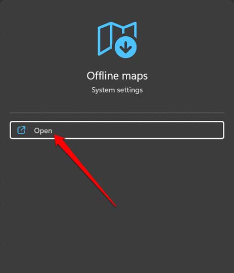 abrir mapas sin conexión Windows 11