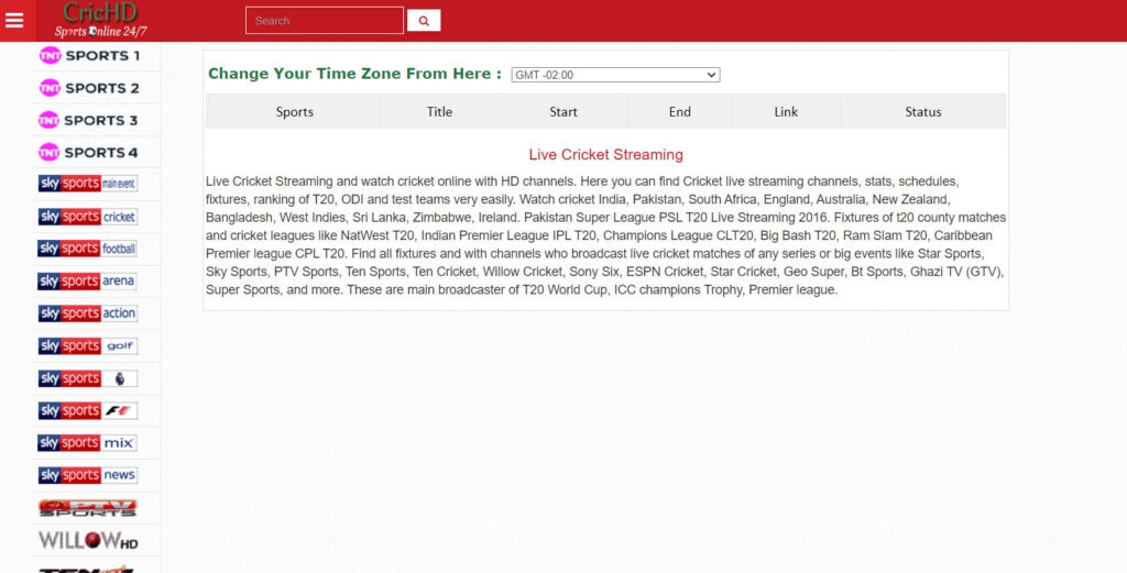 CricHD - Melhor Alternativa ao VipBox