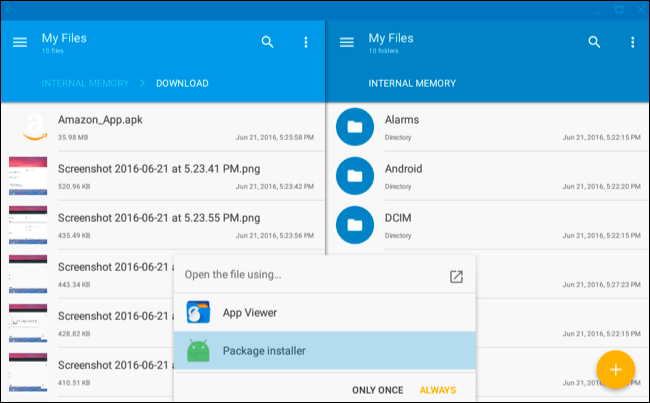 Installa APK su Chrome OS