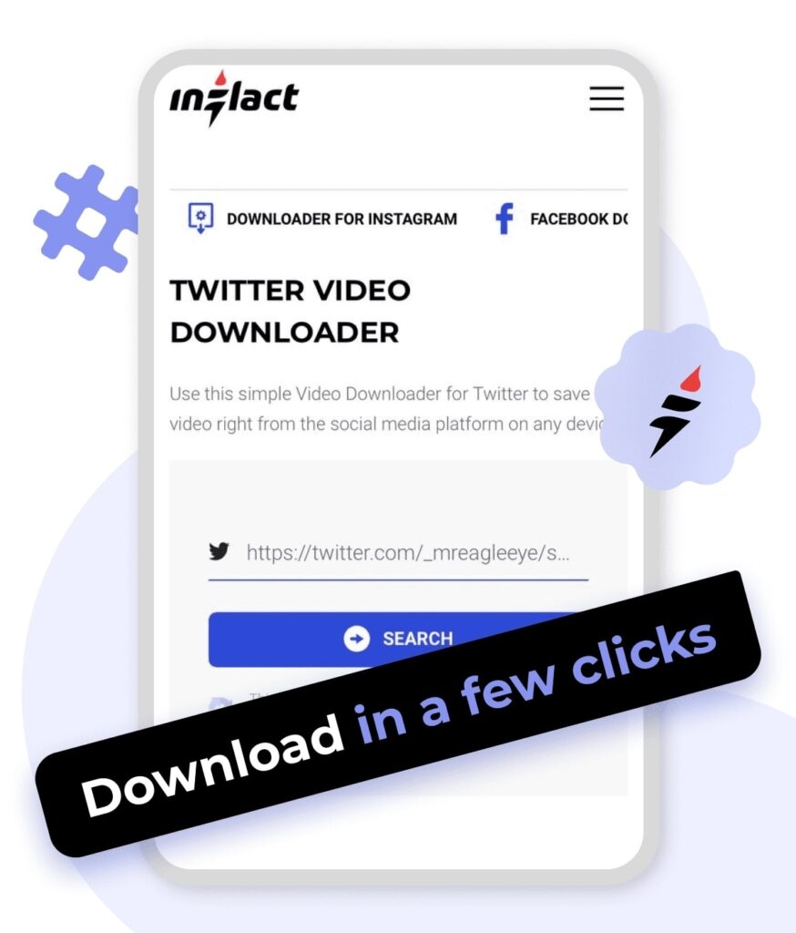 Téléchargeur Twitter d'Inflact