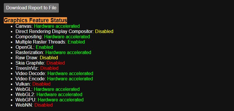 ハードウェアアクセラレーションが機能しているか確認する方法 - Chromeのハードウェアアクセラレーション