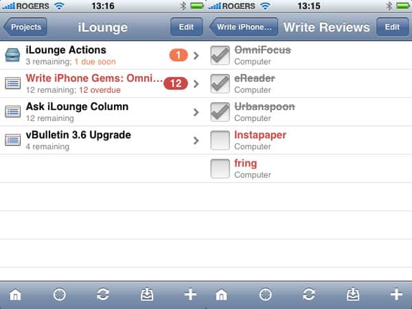 iPhone Gems: OmniFocus, eReader, Urbanspoon, Instapaper, Fring + Cocktails