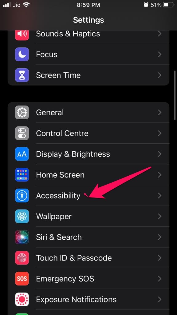 Accessibilità iPhone