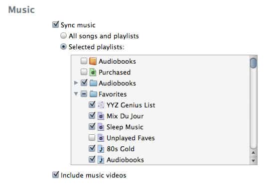 Sincronizzazione video su iPod touch