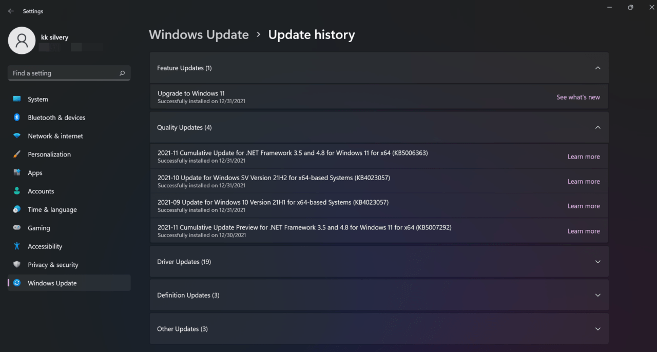 Aggiornamento di Windows (4)