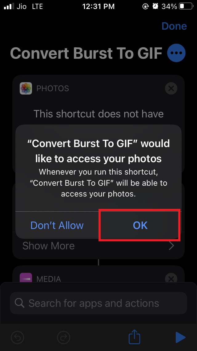 写真アプリへのアクセスを許可