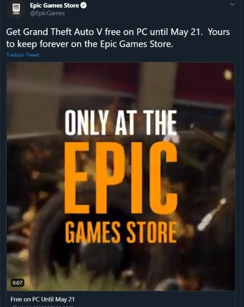 GTA 5 agora é Grátis na Epic Games Store 1