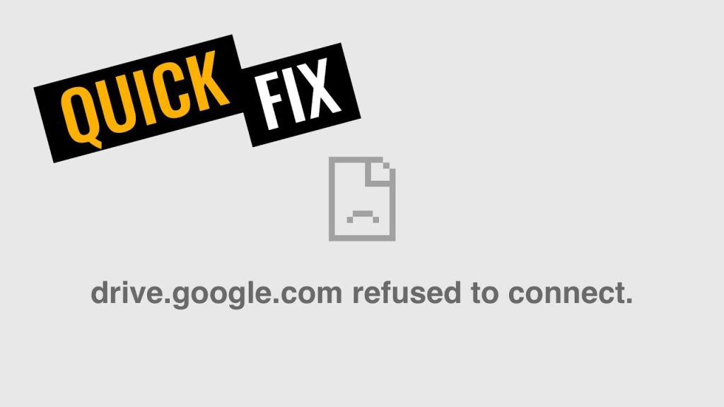 Ошибка “drive.google.com отказался подключиться”