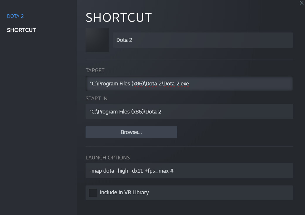 Steamの起動オプションを変更
