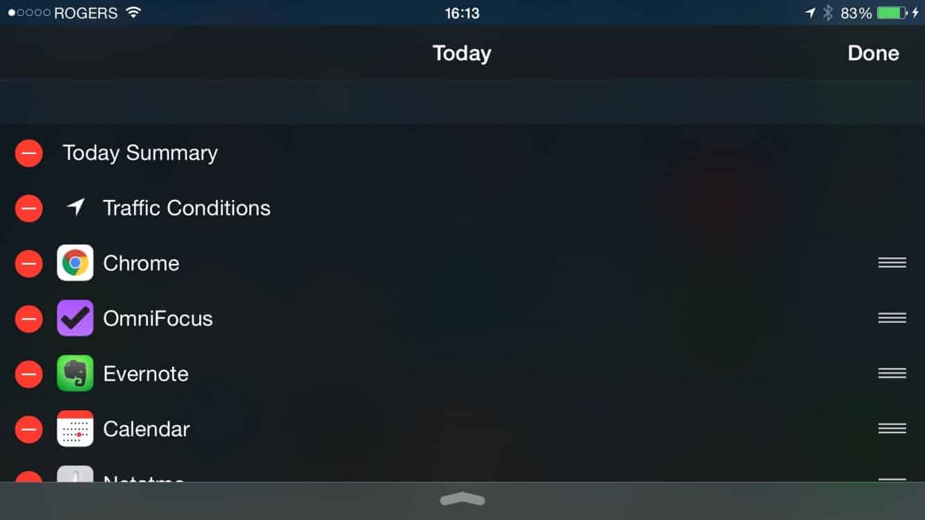 Pourquoi le trafic n'apparaît-il pas sur mon écran de notifications Aujourd'hui ?
