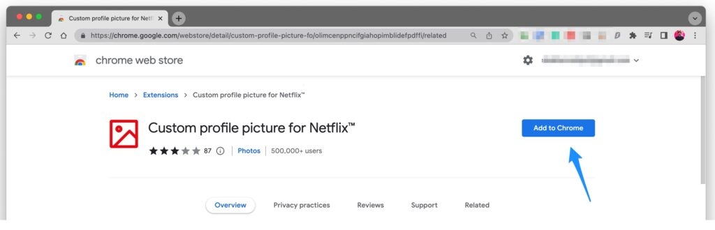 Imagen de perfil personalizada para Netflix