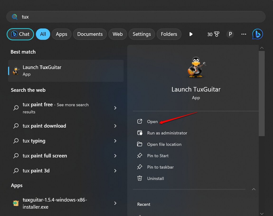 rilancia l'app problematica su Windows 11