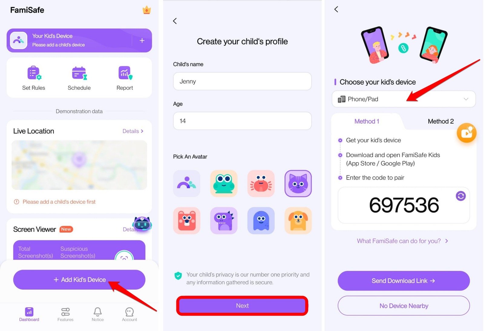descargar la aplicación de control parental FamiSafe
