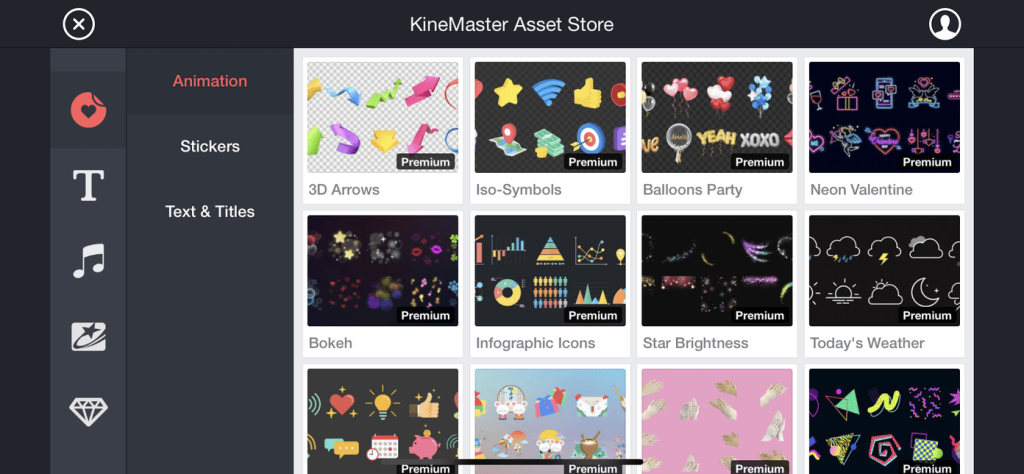Boutique de ressources KineMaster