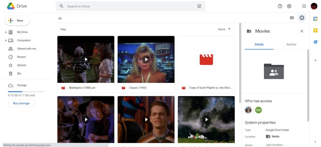 Google Drive Film-Hack