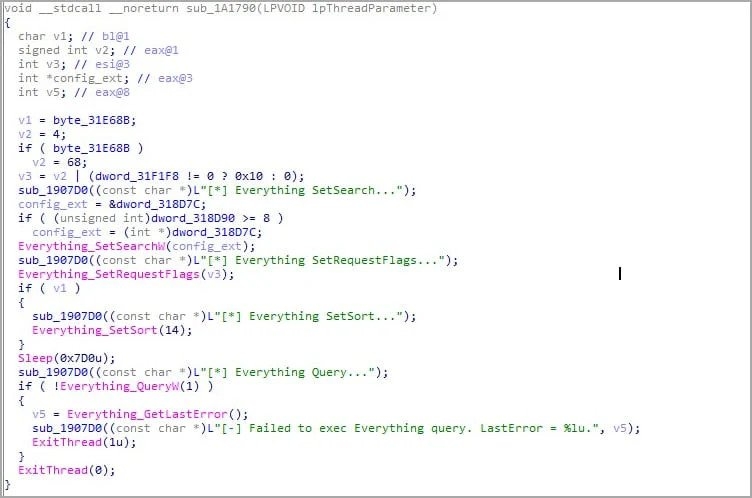 Nutzung der EVERYTHING-API