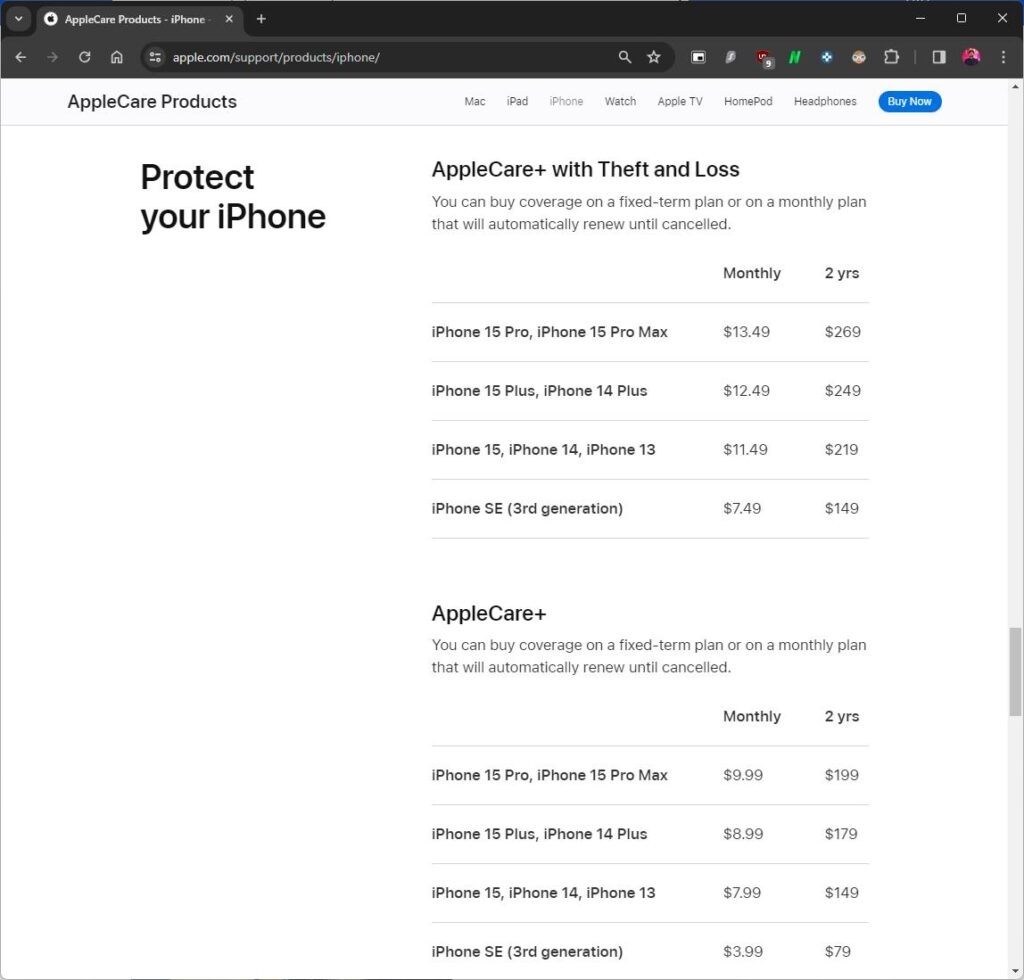 Apple Care+ для iPhone - Какой возраст у вашего iPhone