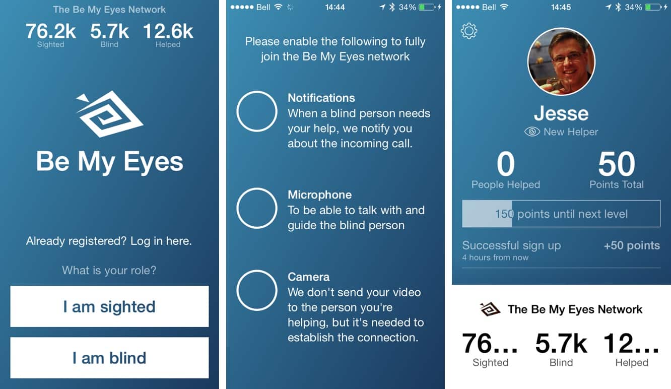 Be My Eyes, GoodReader 4.8, MacID, Multifly + mais