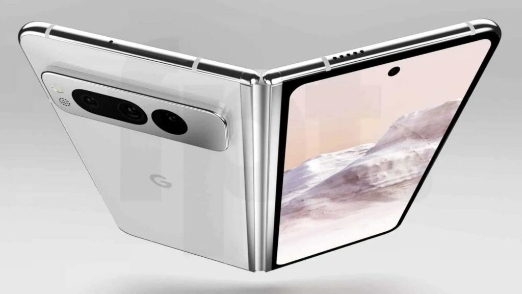 Google Pixel Fold Avant Arrière Plié En Deux