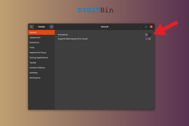 Отключить анимации в Ubuntu