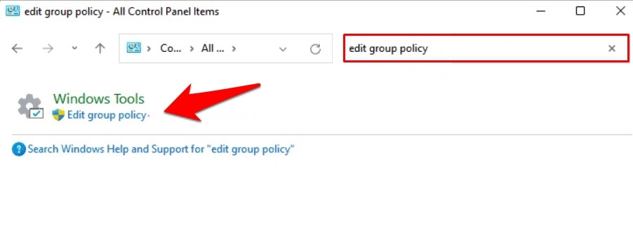Gruppenrichtlinien-Editor in Windows 11 über Systemsteuerung öffnen