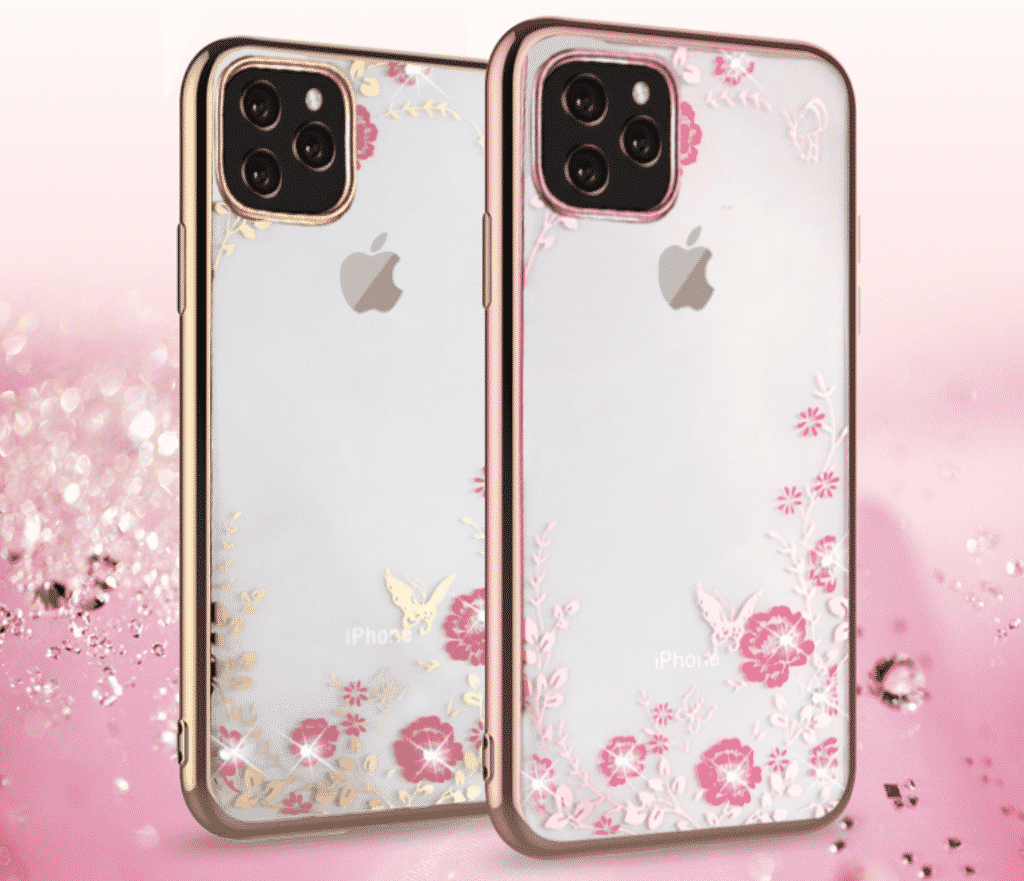 Questa custodia per iPhone 11 Pro Max è una delle migliori per le ragazze che cercano una custodia trasparente con dei fiori sopra.