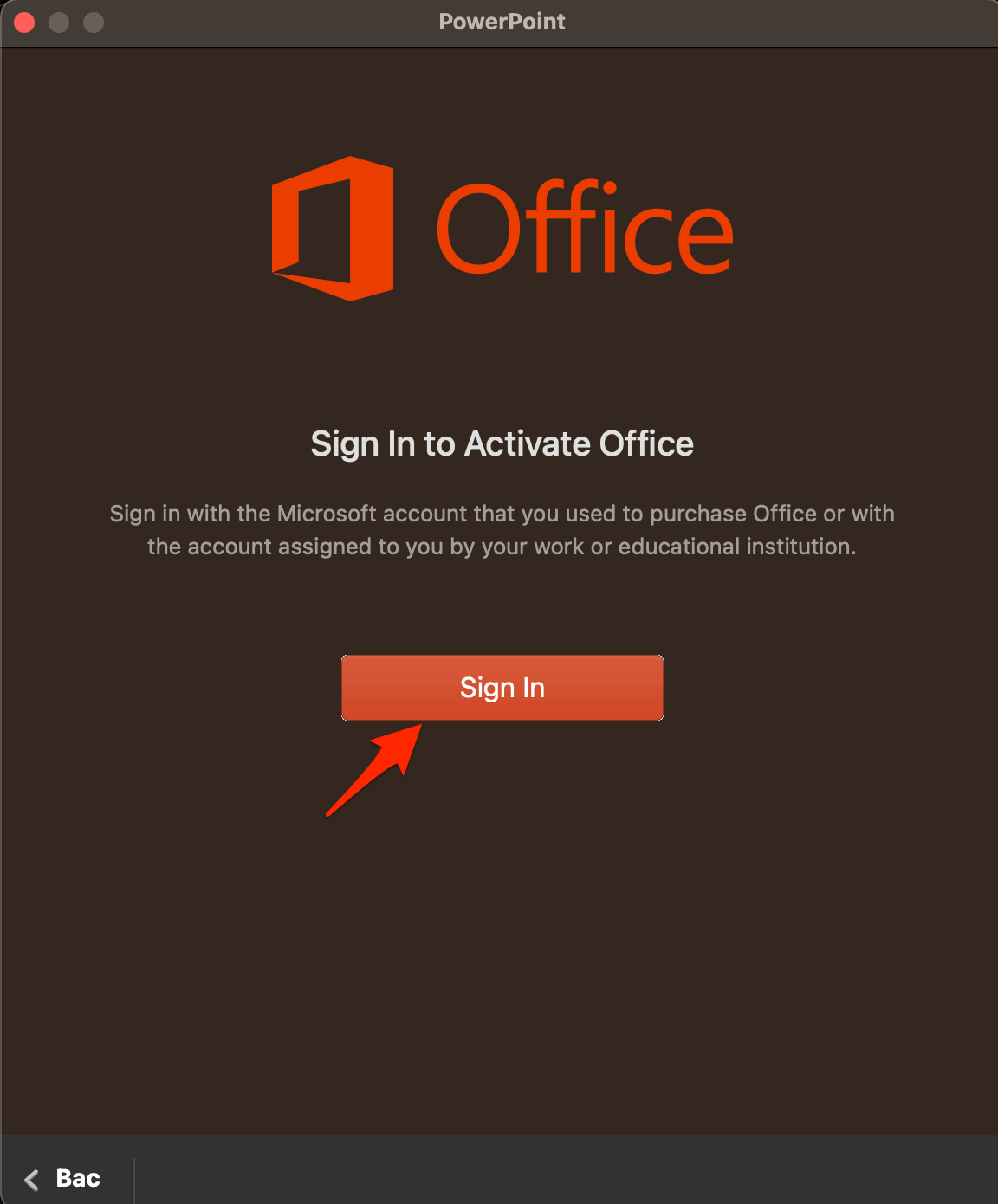 iniciar sesión con su cuenta de Microsoft
