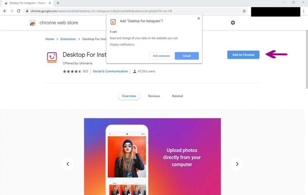 Upload Instagram Video from PC