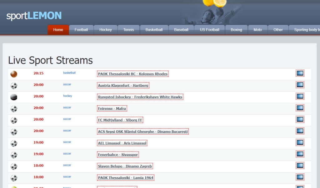 SportLemon - Melhor Alternativa ao VipBox