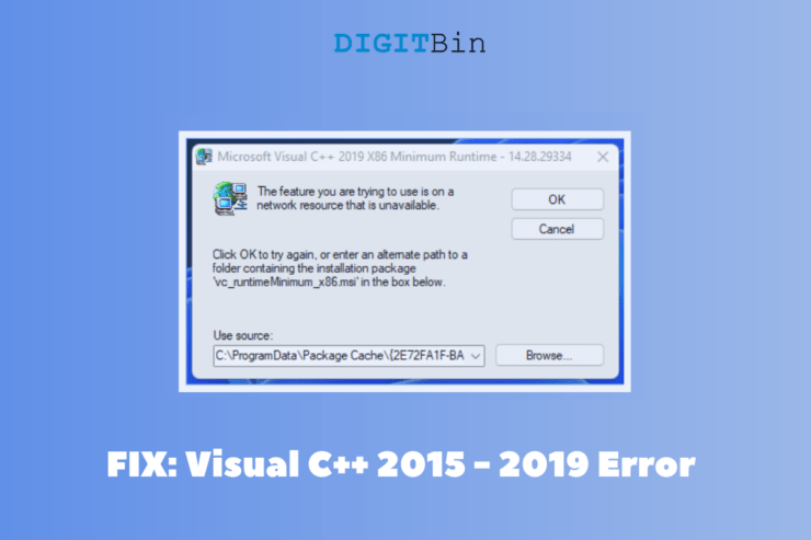 Errore Microsoft Visual C++2015 - 2019 in Windows 11