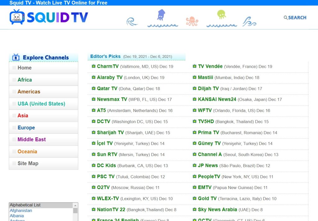 Kostenlose Live-TV-Streaming-Seiten