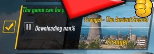 다운로드 nan% 오류 PUBG 모바일