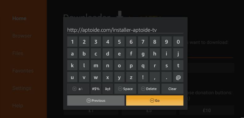 Aptoide TVインストーラー