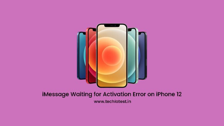 iMessage-Warten auf Aktivierungsfehler auf dem iPhone 12