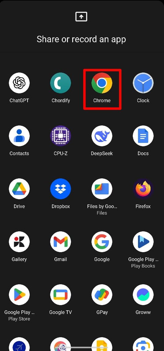 cómo ocultar la barra de estado al grabar la pantalla en Android 15