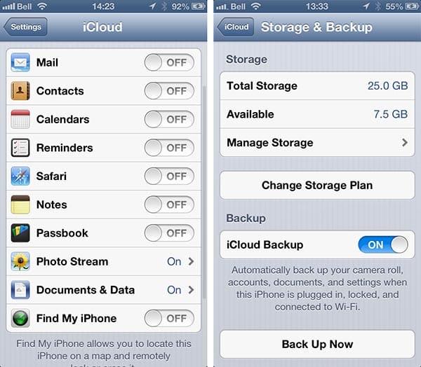 Löschen von Backups, die unter einer anderen iCloud-ID erstellt wurden