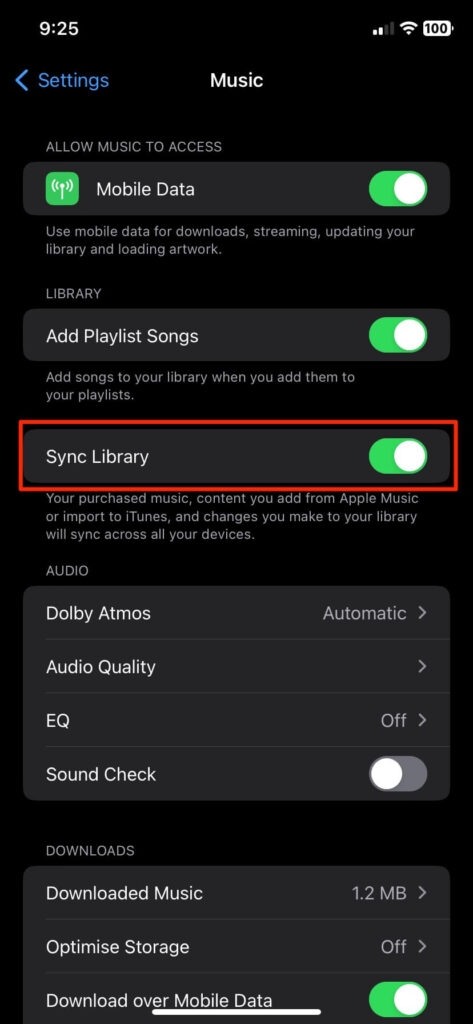 iPhoneの音楽を同期