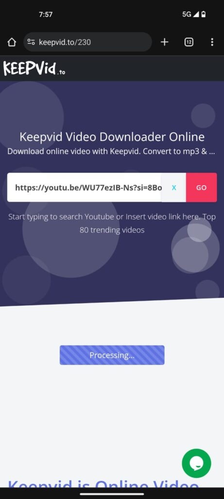 KeepVid - 안드로이드에서 YouTube 비디오 다운로드하기