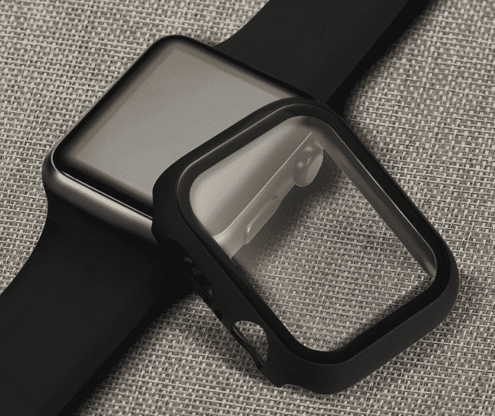 Esta es la Funda de Vidrio 3D para Apple Watch Series 5 de 44 mm y 40 mm.