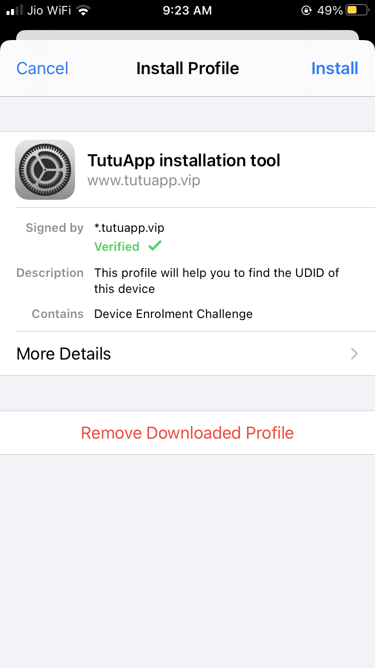Öffnen Sie die Einstellungen-App und klicken Sie auf „Profil herunterladen“, das sich direkt unter Ihrem iCloud-Konto befindet