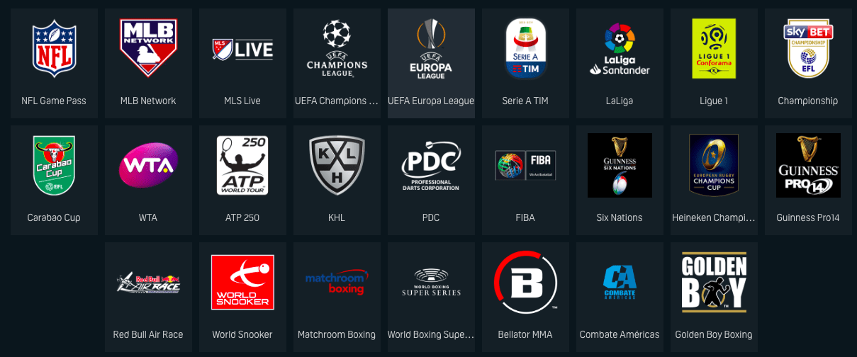 DAZN VOD 스포츠