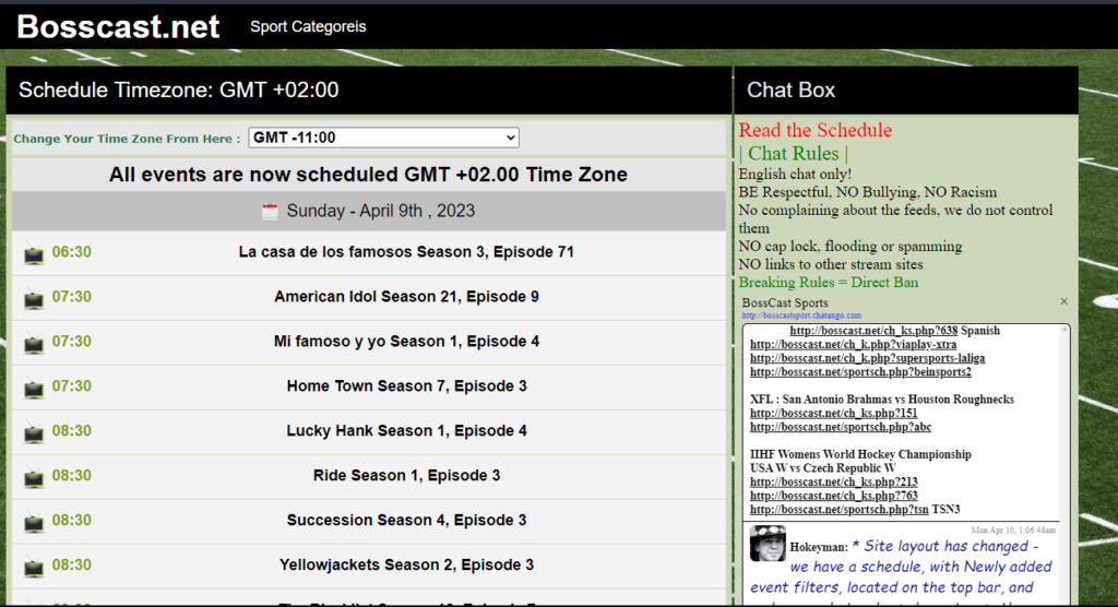 Bosscast - Mejores Sitios y Aplicaciones para Transmitir la NFL