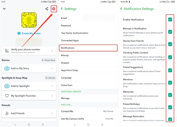 Warum erhalte ich keine Snapchat-Benachrichtigungen