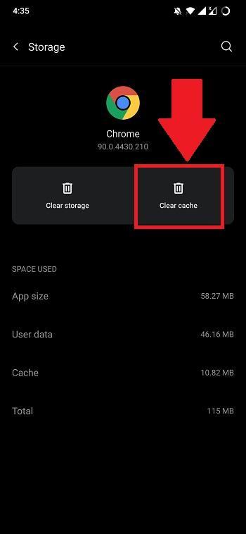 Limpar Cache