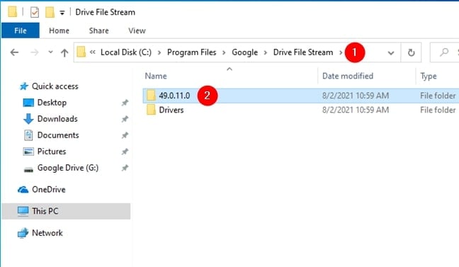 Agregar Google Drive al Explorador de archivos en Windows