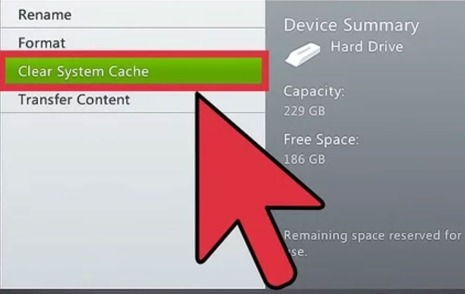 Elimina la cache di sistema dalla tua console - Codice errore Xbox 80151912