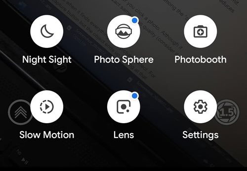 Opciones de GCam