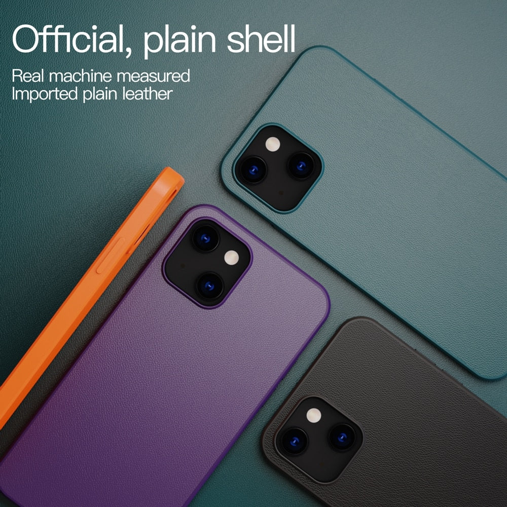 Custodia in Pelle Ultra Sottile per iPhone 13
