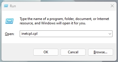 inetcpl cpl - DNS 프로브 완료 인터넷 없음